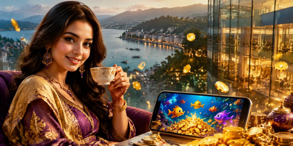 রাঙামাটিতে ফিশিং গেম উপভোগ করছেন একজন বাংলাদেশি ব্যবহারকারী